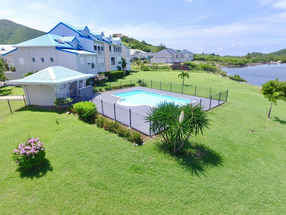Le Sea-Breeze - Beau Studio Piscine Vue Lagon Marigot  Luaran gambar